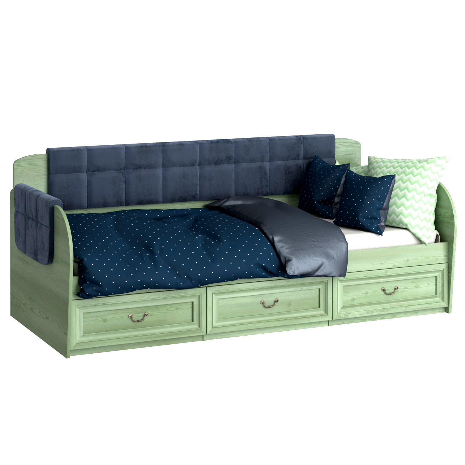 Кровать Оливия, дуб зеленый